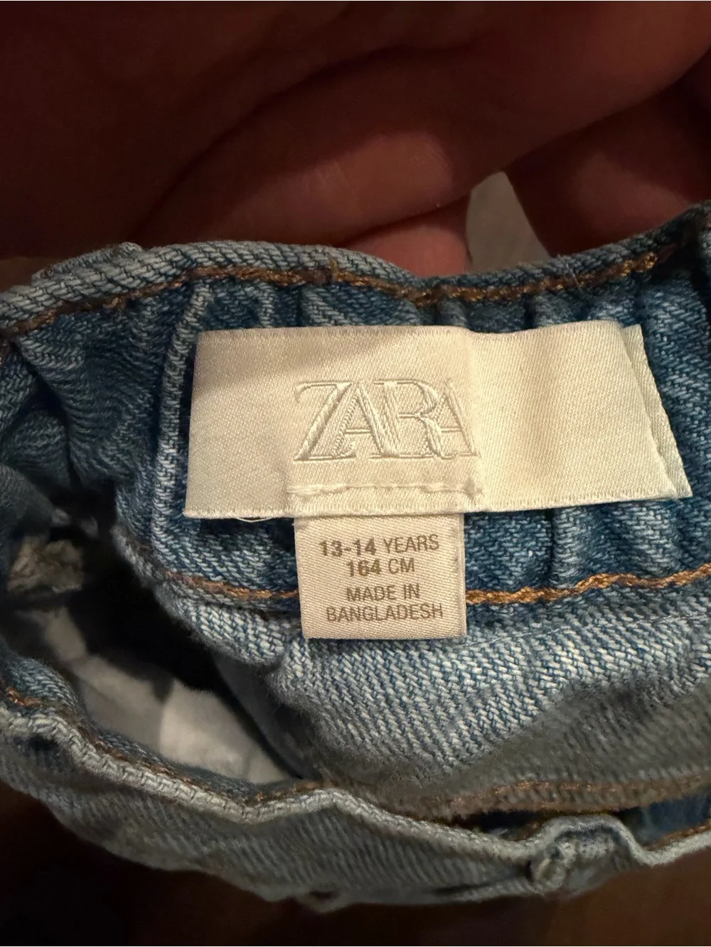 Zara Girls Distressed Denim Cut Off Shorts 13-14 Years